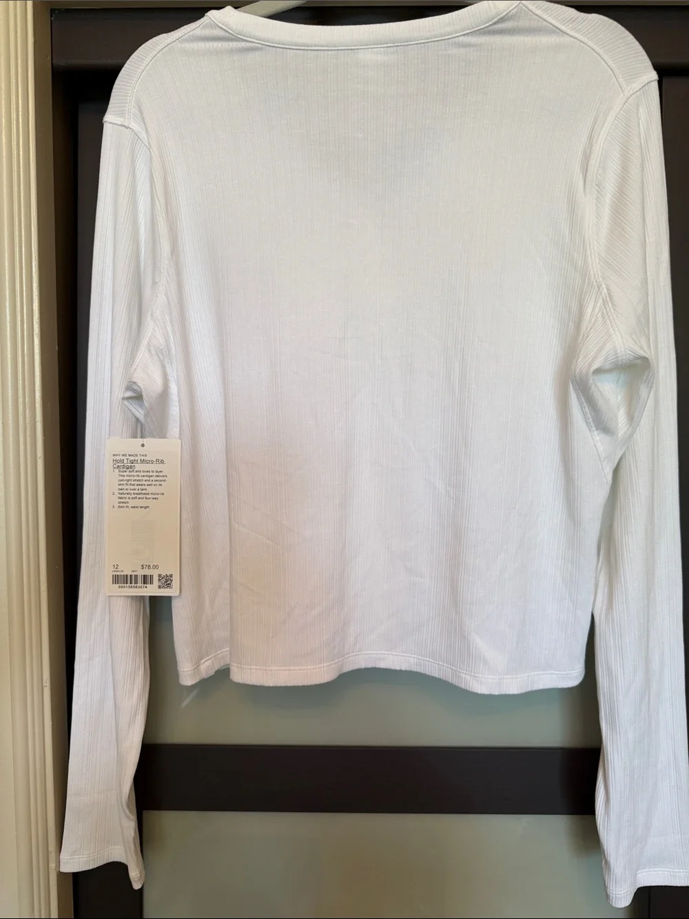 lululemon athletica White Long Sleeve Button Down Top - Picture 3 of 3